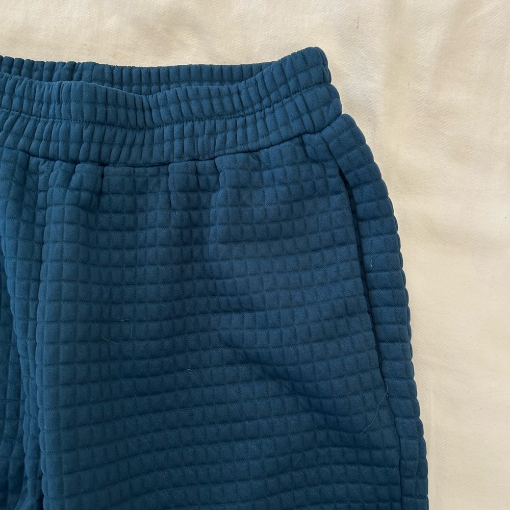 Blue Textured Joggers - Picture 2 of 2